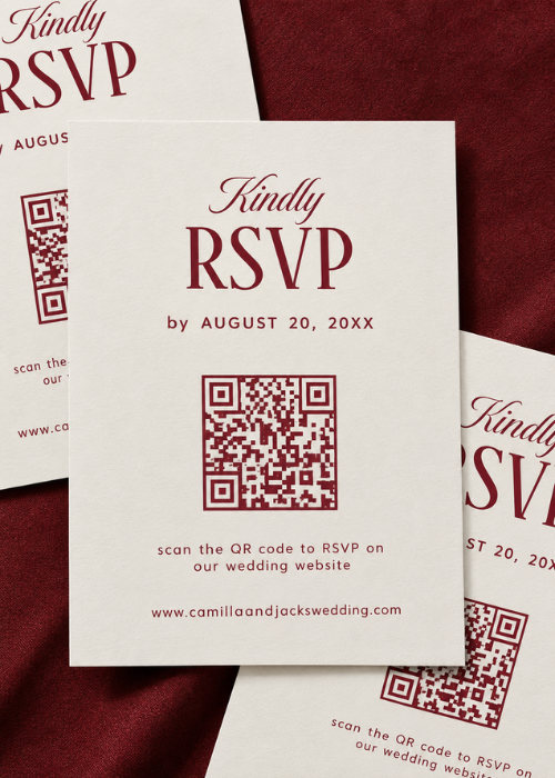 Phone showing a You're Invited RSVP message